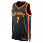 Maillot NBA Oklahoma City Thunder Chet Holmgren Nike 2024-25 City Edition Noir Swingman - Homme